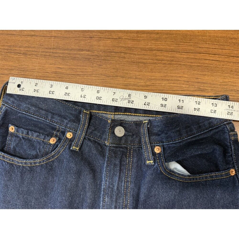 Levi premium denim Ribcage Wide Leg jeans Big E Sz 28 - Picture 9 of 12